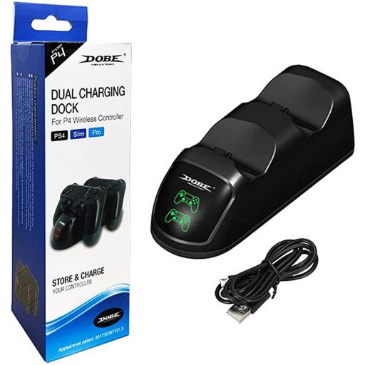 پایه شارژ دسته چراغ دار PS4 دابی